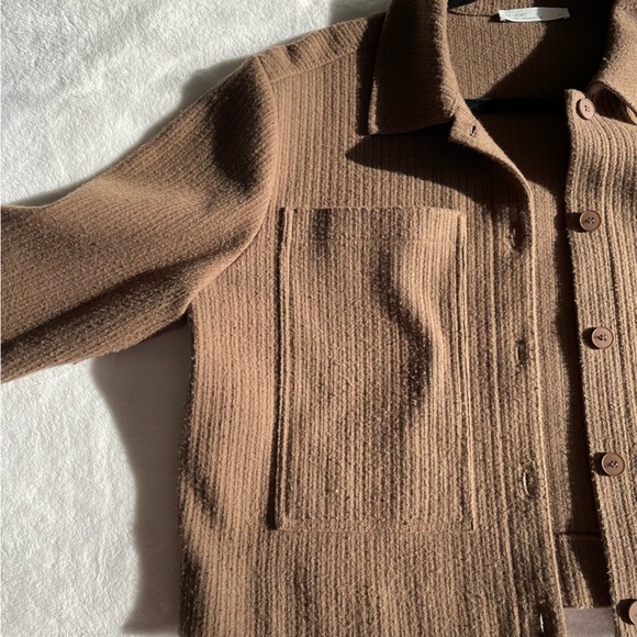 OAK&FORT Cropped Collared Jacket - Picture 3 of 6